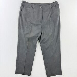 Lauren Ralph Lauren Gray Dress Pants Women's Size 18W Career Cropped